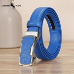 Ehtsast nahast v&ouml;&ouml; kollane lehmanahk punane automaatse pandlaga v&ouml;&ouml; sinine valge oranž v&auml;rv v&ouml;&ouml; 105cm sinine