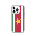 Coque iPhone &ndash; Suriname &ndash; Drapeau &ndash; Souple &ndash; Mitmev&auml;rviline &ndash; &Uuml;hilduv iPhone 14 Pro