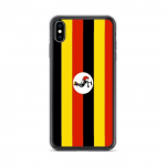Coque iPhone - iPhone XS Max - Drapeau Ouganda - Souple - Mitmev&auml;rviline - Verticale