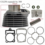 70MM mootorisilinder CG250 Suurendatud 300-ks Sobib Zongshen CG250 CG300 Silindri Kolvi Komplektile