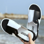 Meeste suvesandaalid originaal nahast mugavad libisevad vabaaja sandaalid Moodsad meeste sussid Zapatillas Hombregh4 38