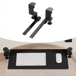 2 Pieces under Desk Keyboard Tray Slide Slides Hardware Drawer Home Lap Full Extension