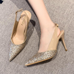 Moodne S&auml;delev Moodsad K&otilde;rged Kontsad Naiste Sandaalid 2025 Suvi Terava Otsaga Kingad Uued Elegantset Stilettod Sussid Peokleit Kingad Sandalias 34