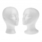2pcs Female Foam Head Model Jewelry Glasses ect. Display