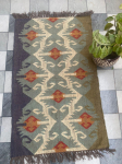 Ristk&uuml;likukujuline vaip Kilim Vill Džuut Vaibad Elutuba Kodu Dekoratsioon Vaip Jooksja 2x4 Feet ( 60cm x 120cm) mitmev&auml;rviline
