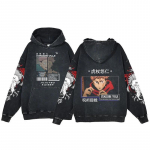 Anime Jujutsu Kaisen Ryomen Sukuna Prindiga Pestud Kapuutsiga Meeste Manga Vintage Kapuutsid Vabaaja Puuvillane Streetwear Harajuku Dressipluus S