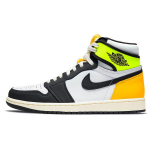 Air Jordan 1 Retro High OG Volt Gold Unisex tossud Valge &Uuml;likooli-Kuldne Must 555088-118 42.5