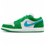Air Jordan 1 Low Lucky Green Naiste tossud Aquatone White DC0774-304 36.5