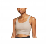 Nike Dri-Fit keskmise toega spordirinnahoidja naistele Aluspesu Beež DO6620-104 S