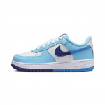 Nike Force 1 LV8 PS Split - Hele Foto Sinine Laste Tennised Valge S&uuml;gav-Kuninglik Sinine Balti Sinine DX2164-100 28