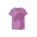 Nike Dri-FIT ADV Rafa L&uuml;hikeste Varrukatega Tennise T-s&auml;rk Meeste Topid Lilla Punane DV2878-532 M