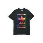 Adidas Originals Trefoil Vintage T-s&auml;rk gradientlogoga Meeste Topid Must ED6917 XS