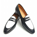 Moodsad Moodsad Trendikad Mokassiinid Meestele K&auml;sit&ouml;&ouml; Ehtne Nahk Mugavad Slip-On Vabaaja Meeste Kingad Must ja Valge Karj&auml;&auml;ri Kandmiseks 38