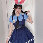 Naiste Halloweeni Judy kost&uuml;&uuml;m Zootopia Politseinik Judy Cosplay kost&uuml;&uuml;m &Uuml;likond Naiste riided S