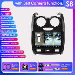 Ossuret Intelligentne 2Din Android Autoraadio Renault Duster 2015-2020 jaoks Autode Multimeediam&auml;ngija GPS Traadita Carplay Android Auto 4G DSP SWC 360Kaamera S8 8Core 8G 128G 360