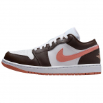 Jordan Air 1 Minimalistlik Mugav Libisemiskindel Vastupidav Madala s&auml;&auml;rega Retro Korvpallijalatsid Naiste toss Valge Pruun DC0774-182 36