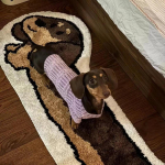 Dachshund Koeravaip Disain Lihtne Palus Kodu Loov AlaVaip Magamistoavaip Multikas Voodi&auml;&auml;rne Vaip 40 x 120CM