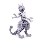 PLUS Mewtwo 3D Paper Puzzle DIY Craft Kit for Kids and Adults Educational Toy for Boys and Girls 3D Artwork and a Great Gift for Adults si-gu-mi