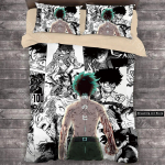 3D Prindi MANGA Anime My Hero Academia Voodipesukomplekt Poistele T&uuml;drukutele &Uuml;heinimese Suurus Kaksik Suurus Queen Suurus T&auml;issuurus Tekikott Padjap&uuml;&uuml;r Voodi T&auml;iskasvanute Magamistuba EU Single 135x200cm
