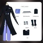Anime Alien Stage Ivan Cosplay Kost&uuml;&uuml;m Laulja Must Kurbus R5 Ivan Meeste Halloweeni Peo &Uuml;likond L