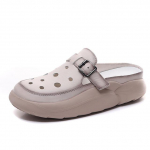 Mood naiste &uuml;mara varba kiiluga sussid, suvised keskmised kontsad, naiste l&otilde;iked, pandlad, slaidid, platvormkingad 36 pruun