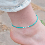 L&rsquo;OMBRILLANT Promenade Anniversary Pahkluu-k&auml;ev&otilde;ru (T&uuml;rkiissinine) Anklet (3,000 won)