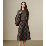 JUZI Anna Cow Women's Wool Machine Washable Base Knit Shirt M