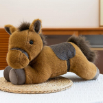 Uus peomudeli poni pl&uuml;&uuml;sm&auml;nguasi nukk Hobuse aasta maskott s&uuml;nnip&auml;evakingitus nukk viskepadi 30cm khaki