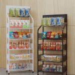 Suupiste- ja joogiriiul supermarketitele ja v&auml;ikekauplustele White 3-tier, 50cm width