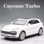 2025 uus 1:32 Cayenne Turbo auto valuveljest auto mudel simulatsioon auto kaunistus kollektsioon kingitus m&auml;nguasi survevalu mudel valge