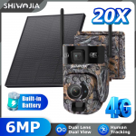 4G P&auml;ikeseenergial t&ouml;&ouml;tav Camouflage Kaamera: HD, 20x Suum, P&auml;eva-/&Ouml;&ouml;n&auml;gemine, Madal Voolutarve 6MP-WIFI Version