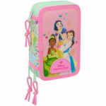 Trousse scolaire - SAFTA - Princesses Disney Bloom - 37 outils - Multicolore - Enfants 5-14 ans puhas