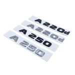2017 T&auml;hed A180 A200 A220 A250 A260 A180d A220d 4Matic ABS Embleem Mercedes Benz A W176 W177 Auto Pagasiruumi Tagumine Logo 4Matic matt must v&auml;rv