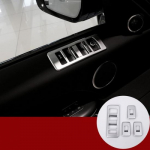 For Land Rover Range Sport 2014-2017 Silver Window lift panel switch cover trim