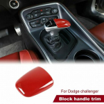 Auto sisekujunduse t&auml;ielik dekoratsioonikate ja liistud Dodge Challengerile 2015-20 Punane Gear Shift Knob Decor Cov
