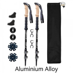 Kergemaks 2 tk alumiiniumsulamist matkakepid &Otilde;ues matkakepid Telkimiseks kaasaskantav matkakepp P&otilde;hjamaade eakatele FES-ile China