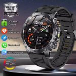 T-Rex 3 S&otilde;jalise kvaliteediga 1000mAh aku Nutikell IP68 Veekindel GPS Bluetooth-k&otilde;ne AMOLED HD Meeste Spordi 2025 Uus Nutikell Sports Watch must
