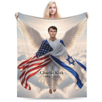 Charlie Kirk Jumalat omaks v&otilde;tma Pehme Tekk Laps Flanellist Visketekk Kodu Dekooriks Soe Disain Kvaliteetne Voodikate Kingiidee 30x40in
