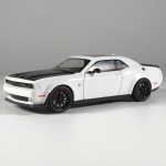 1:24 Dodge Challenger Hellcat Redeye Flash Versioon Sulamist Metallist Valatud Mudel Ameerika Lihasauto Arvuti Laua Kaunistused Kingitus valge