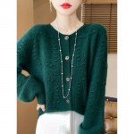 S&uuml;gis ja Talv Uuendatud &Uuml;mmarguse Kaelusega Kampsun Naiste Trendikas Vanust V&auml;hendav Kampsun Pealisr&otilde;ivas XL