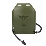 1.75L Vee paneeliga hoiustamine H&uuml;dratsioonikott PE Treening H&uuml;dratsioonikohver Kaasaskantav lekkekindel Plaadikandja V&auml;litingimusteks 24 x 3 x 31cm Army green #1