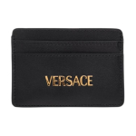 Versace Kuldne Metalllogo Nahast Kaardihoidja Naiste Aksessuaarid Must 1020081-1A13677-1B00V Basic Set (Bag+Dust Bag)