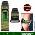 Casio G-SHOCK seeria 3475 GBD-H1000 seeria muudetud spordi m&auml;gironimise nailonist l&otilde;uendrihm meeste k&auml;ekella rihma tarvikud GBD-H1000mm armee roheline v&auml;rv