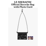 LE SSERAFIM Ametlik Crossbody kott koos fotokaardiga black