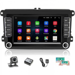 Autoradio GPS - podofo - VW Passat Golf Skoda - 7'' &Eacute;cran Tactile - Bluetooth - WiFi