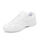 Valged hingavad cheerleadingu kingad Fitnessitreeninguks Kerged v&otilde;istluskingad Cheer Sneakers Noorte tantsukingad 35