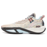Li Ning Fission 9 Comfortable Textile, TPU Cushioning, Wear Resistant Low top Basketball Shoes Men's Beige ABPU003-3 41