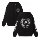 850 CHROME HEARTS 2026 S&uuml;gis ja Talv Uus Suur Suurus Klassikaline Stiil Logo Kapuutsiga Pusero, Sobib Paaridele Kandmiseks S must
