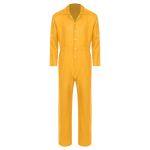 Meeste Kulumiskindlad Allakeeratava Kraega Pikkade Varrukatega N&ouml;&ouml;biga Kinnitatavad T&ouml;&ouml;kombinesoonid Jumpsuit &Uuml;likonnad L kollane