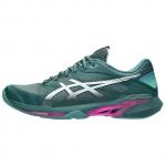 Asics Solution Speed FF 4 Mugav istuvus Tagasil&ouml;&ouml;k Madala s&auml;&auml;rega Tennisejalatsid Meeste tossud Roheline H&otilde;bedane 1041A532-300 42